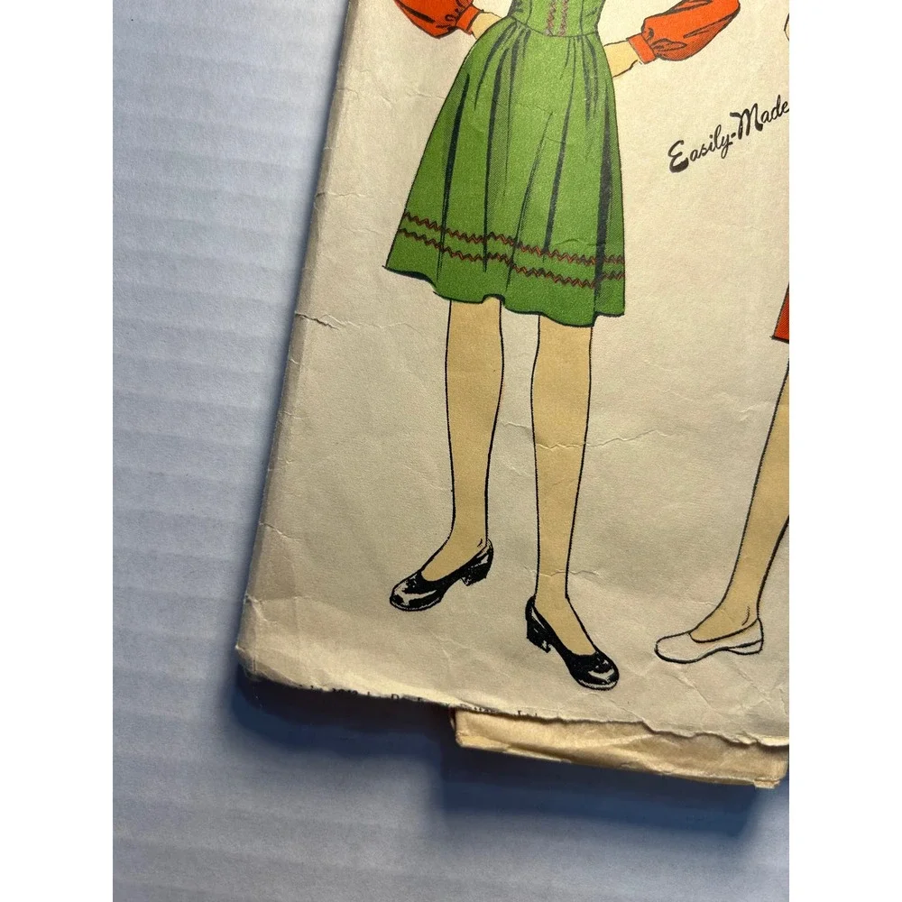 DuBarry Vintage 1942‎ Pattern #5718 Juniors Jumper and Blouse Size 14